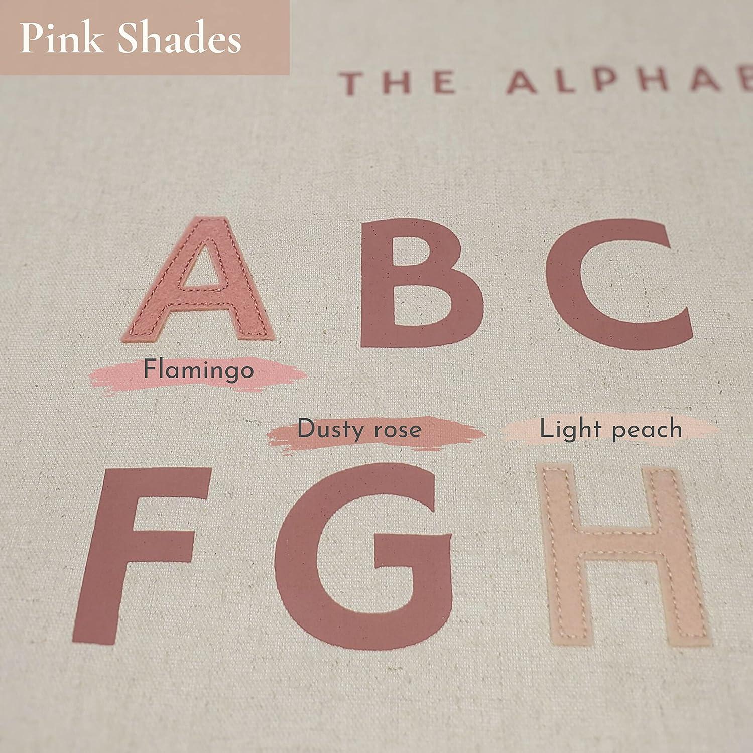 Póster Bordado Alfabeto Bon et Beau 40x61 cm Decoración Infantil