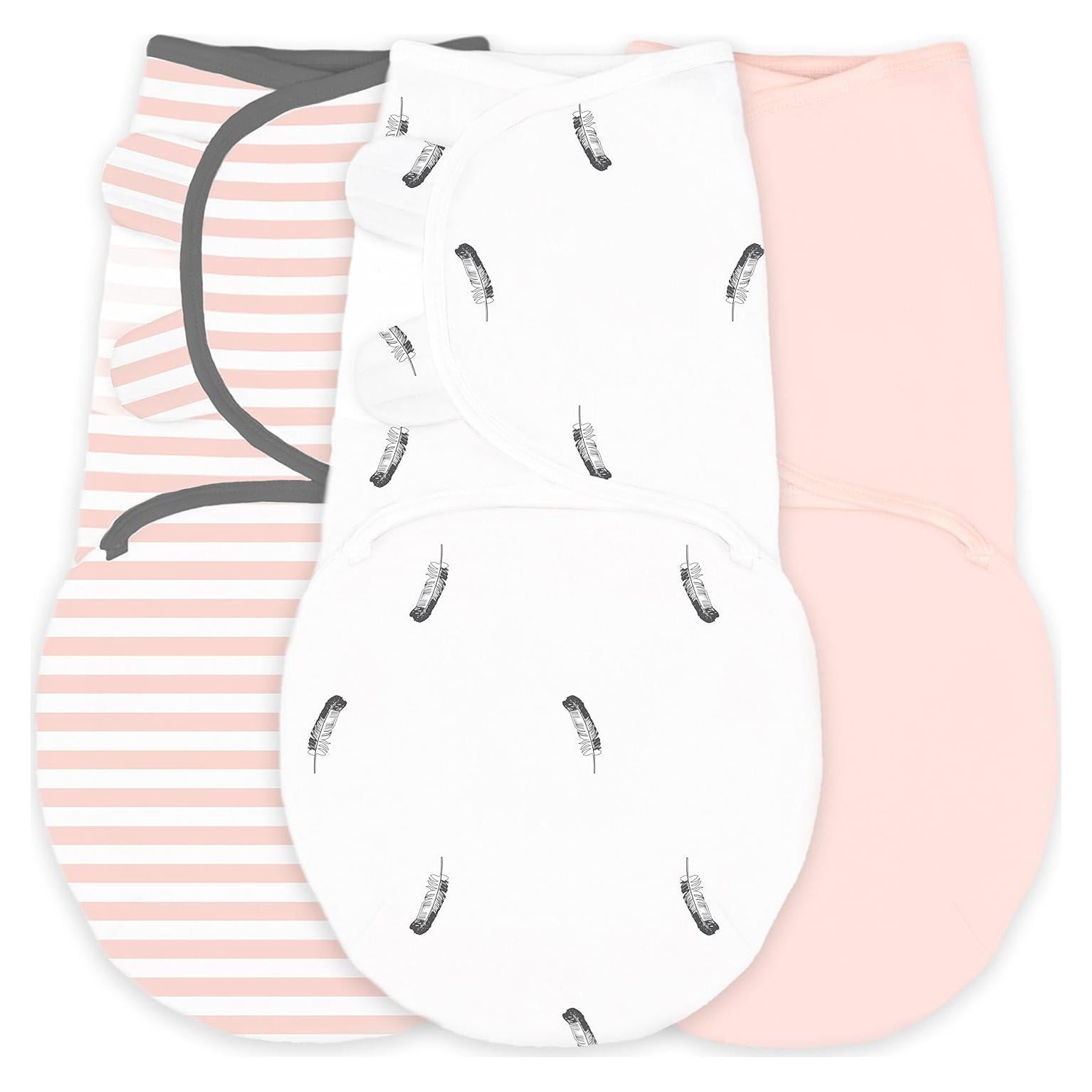 Manta Envolver para Bebés Increíble Bebé 100% Algodón Set de 3