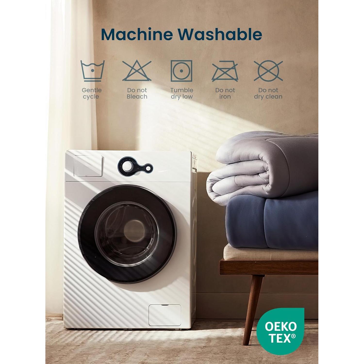 Conjunto de Edredón SLEEP ZONE 2 Piezas Twin Beige Microfibra