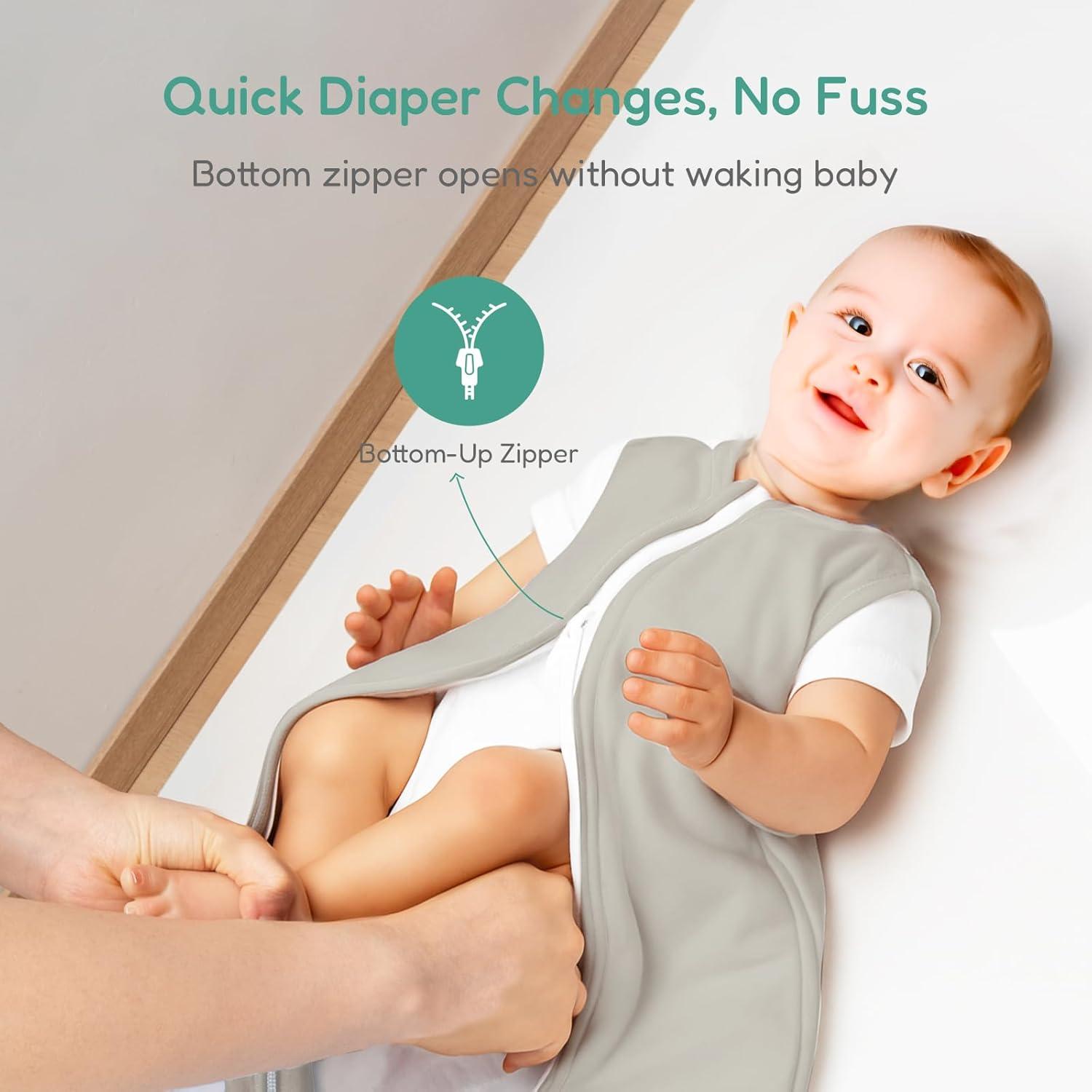 Saco de Sueño para Bebé 1.0 TOG - 0-3 Meses, Suave y Acogedor