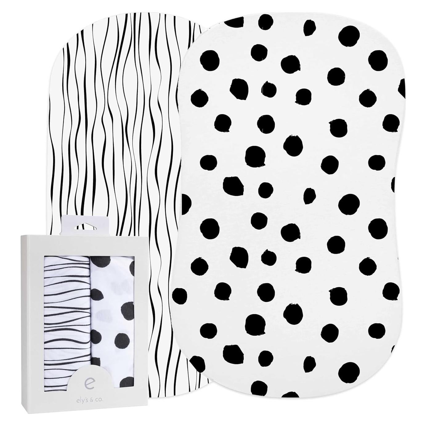 Juego de Sábanas para Cuna Ely's & Co. 100% Algodón Jersey 2 Pzas