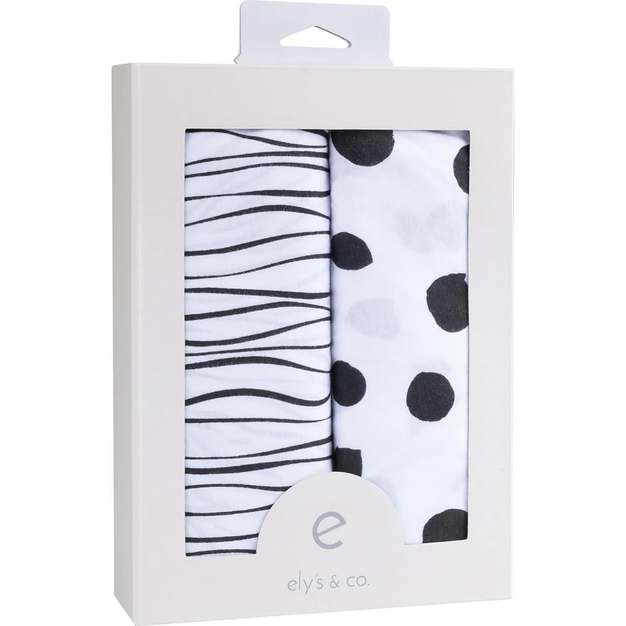 Juego de Sábanas para Cuna Ely's & Co. 100% Algodón Jersey 2 Pzas