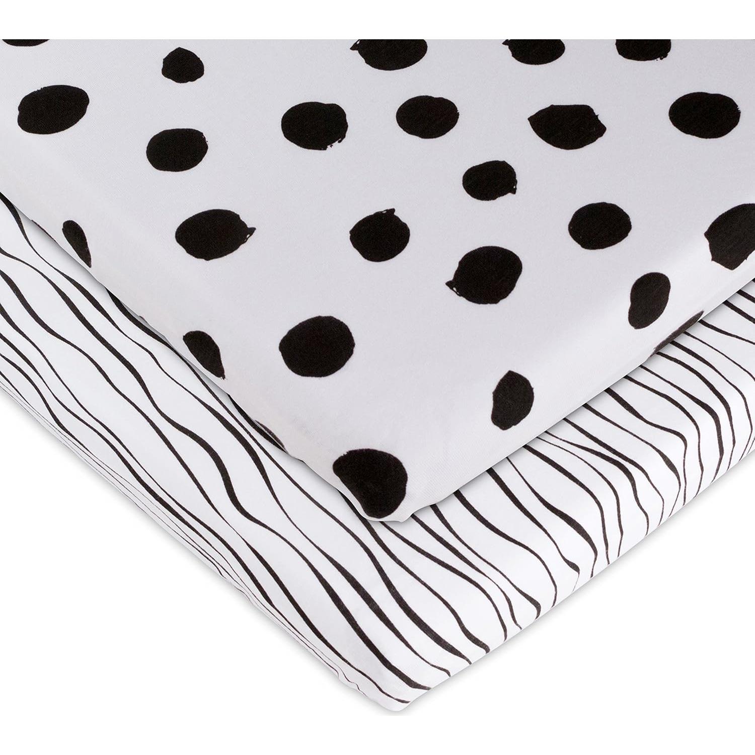 Juego de Sábanas para Cuna Ely's & Co. 100% Algodón Jersey 2 Pzas