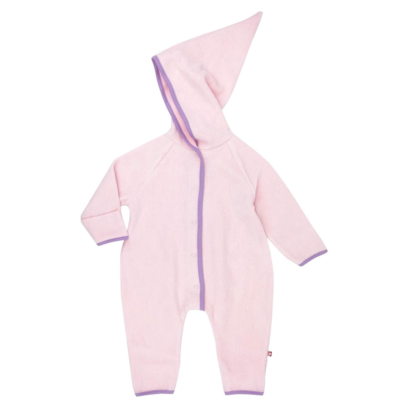 Overol de Forro Polar Zutano Cozie para Bebé 3 Meses Rosa