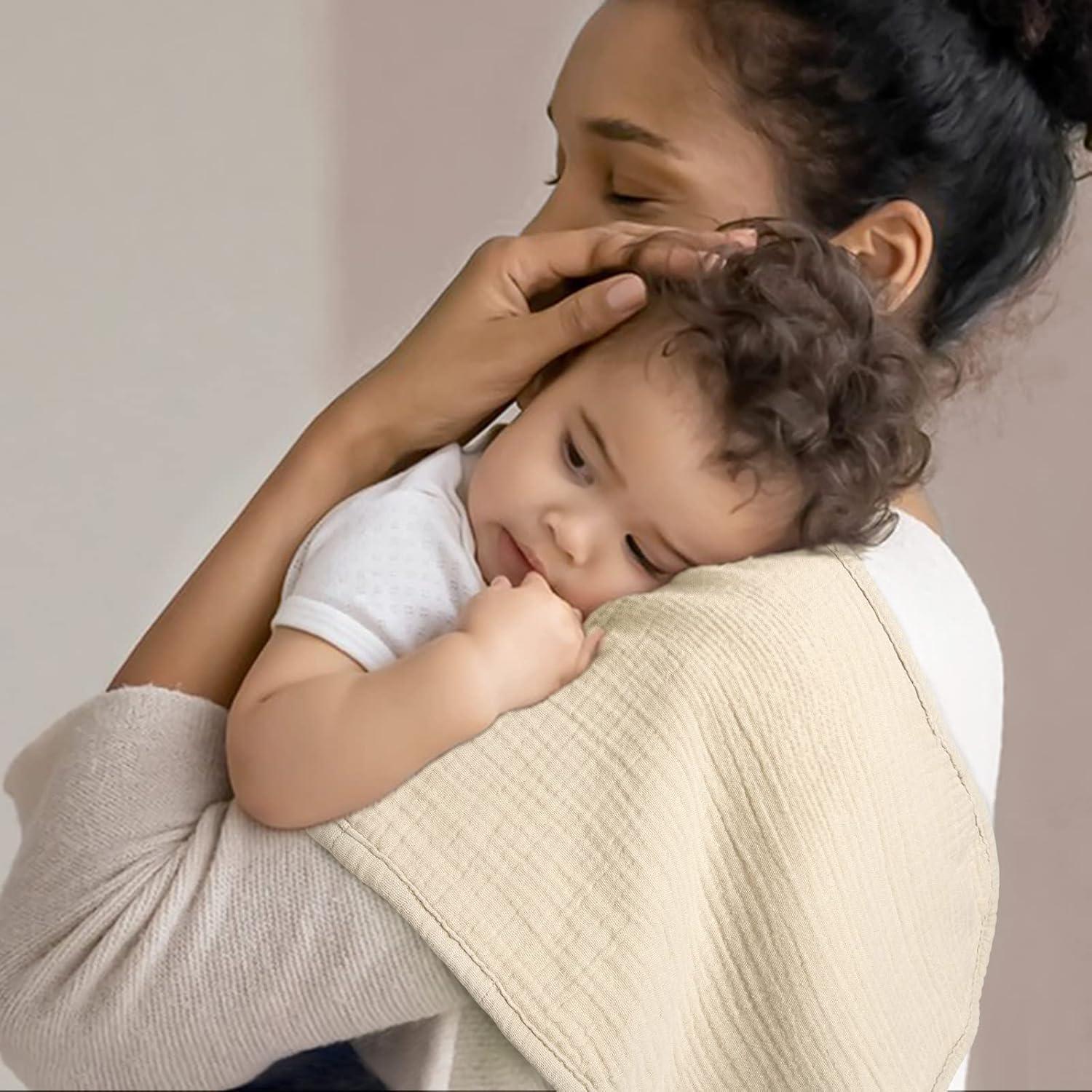 Pañales de Eructo lulumoon 100% Algodón Grande - Paquete de 6