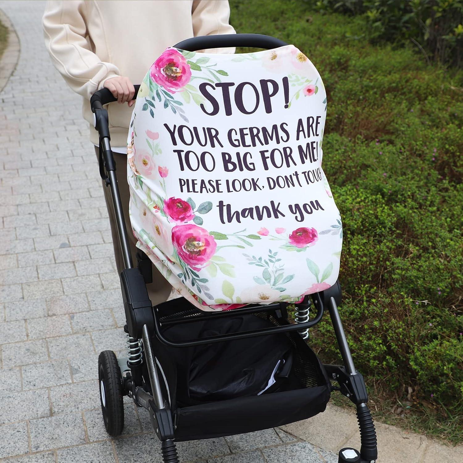 Funda para Asiento de Auto Bebé Cubierta de Lactancia Floral