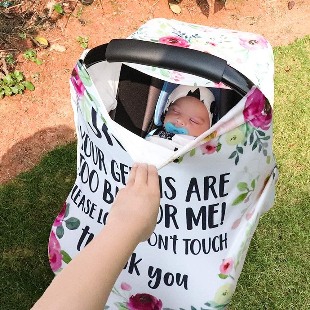 Funda para Asiento de Auto Bebé Cubierta de Lactancia Floral