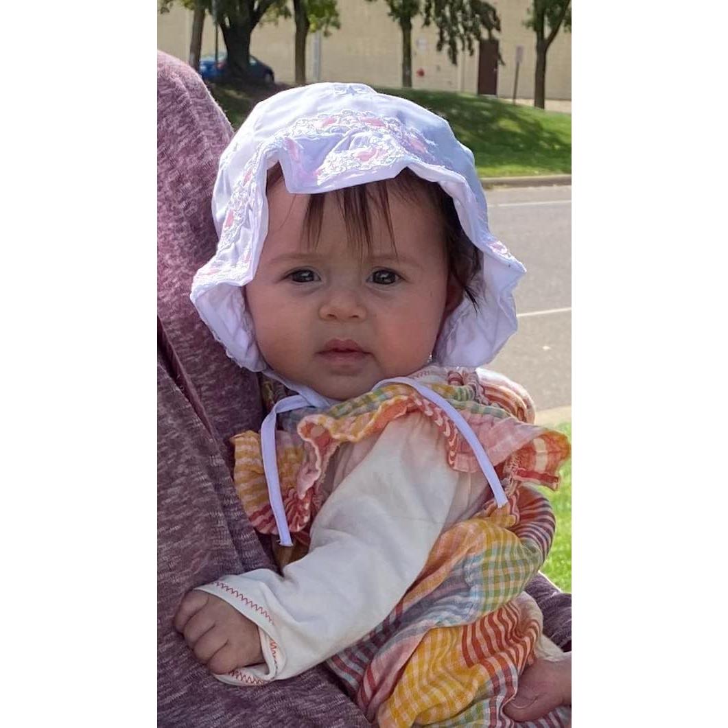 Sombrero de Encaje Blanco N'Ice Caps para Bebés 0-3 Meses