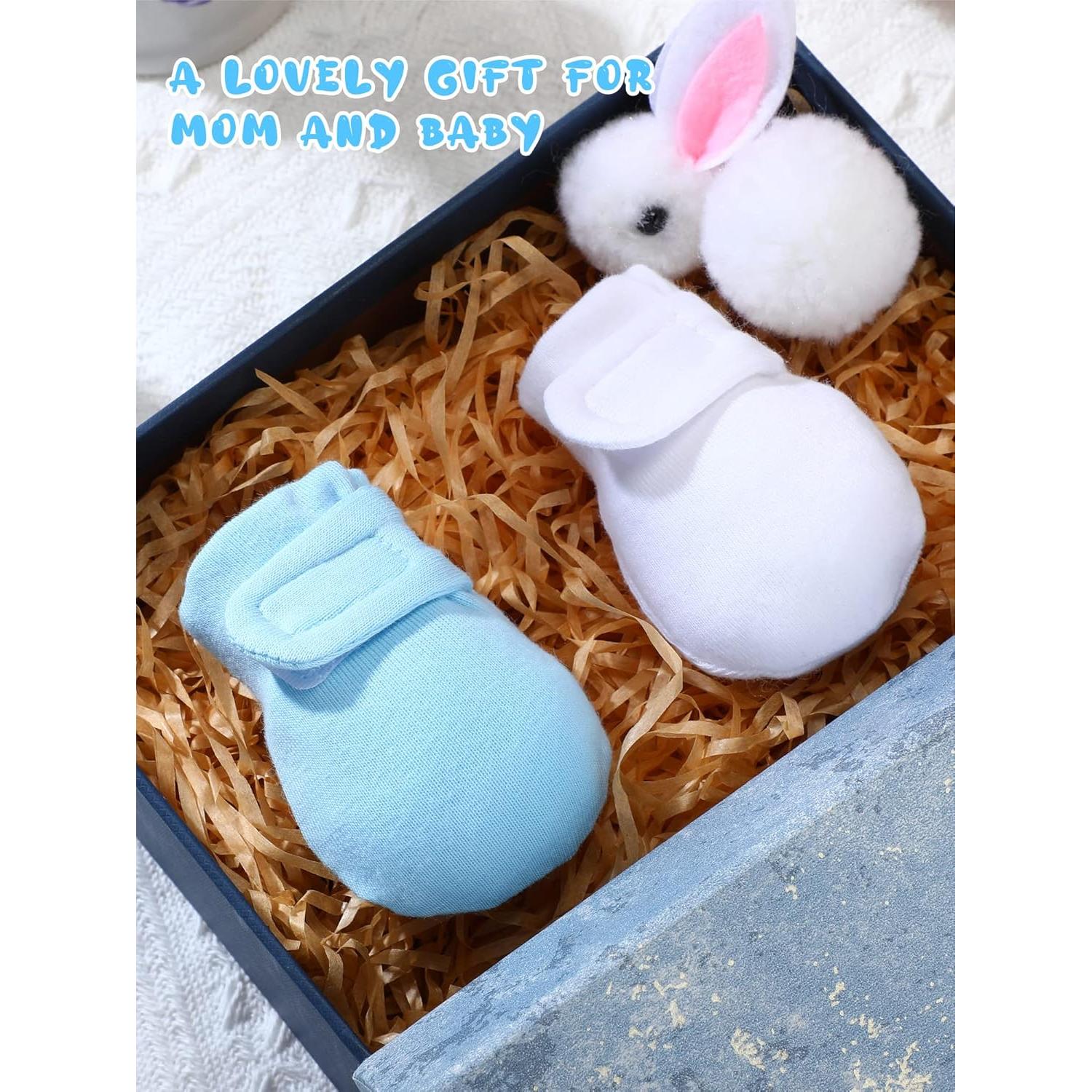 Newcotte 12 Pares de Mitones Ajustables para Bebés Algodón