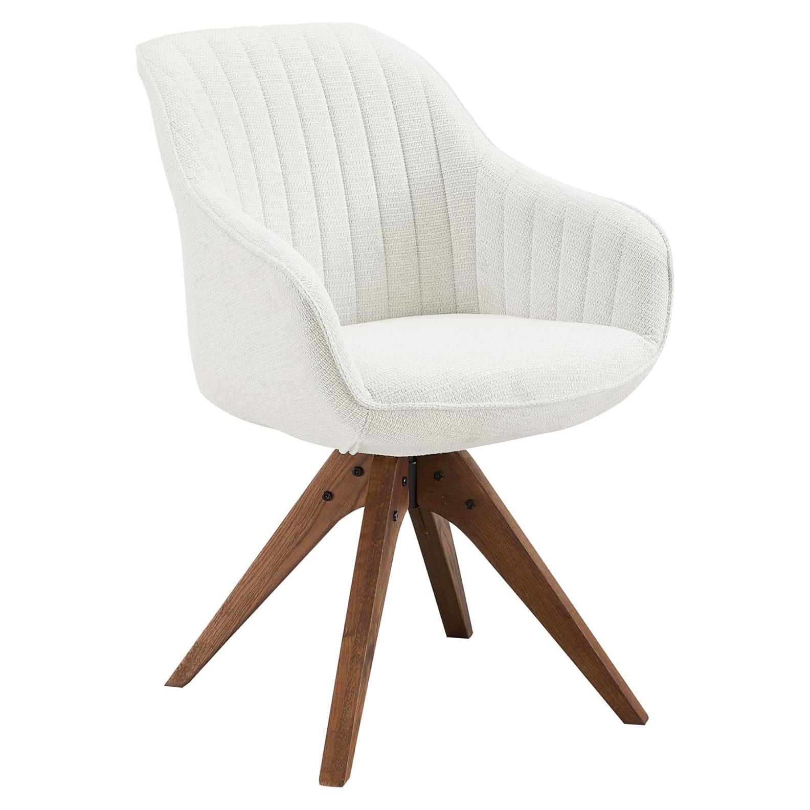 Silla de Comedor Art Leon CC001-DC Tapizada en Tela Beige