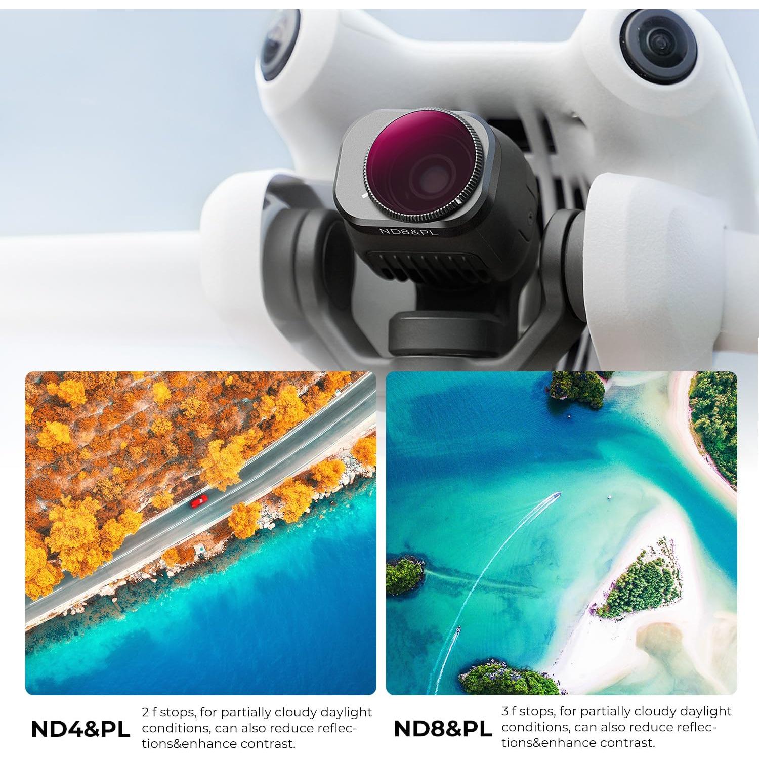 Kit de Filtros CPL ND K&F Concept para DJI Mini 4 Pro - 6 Piezas