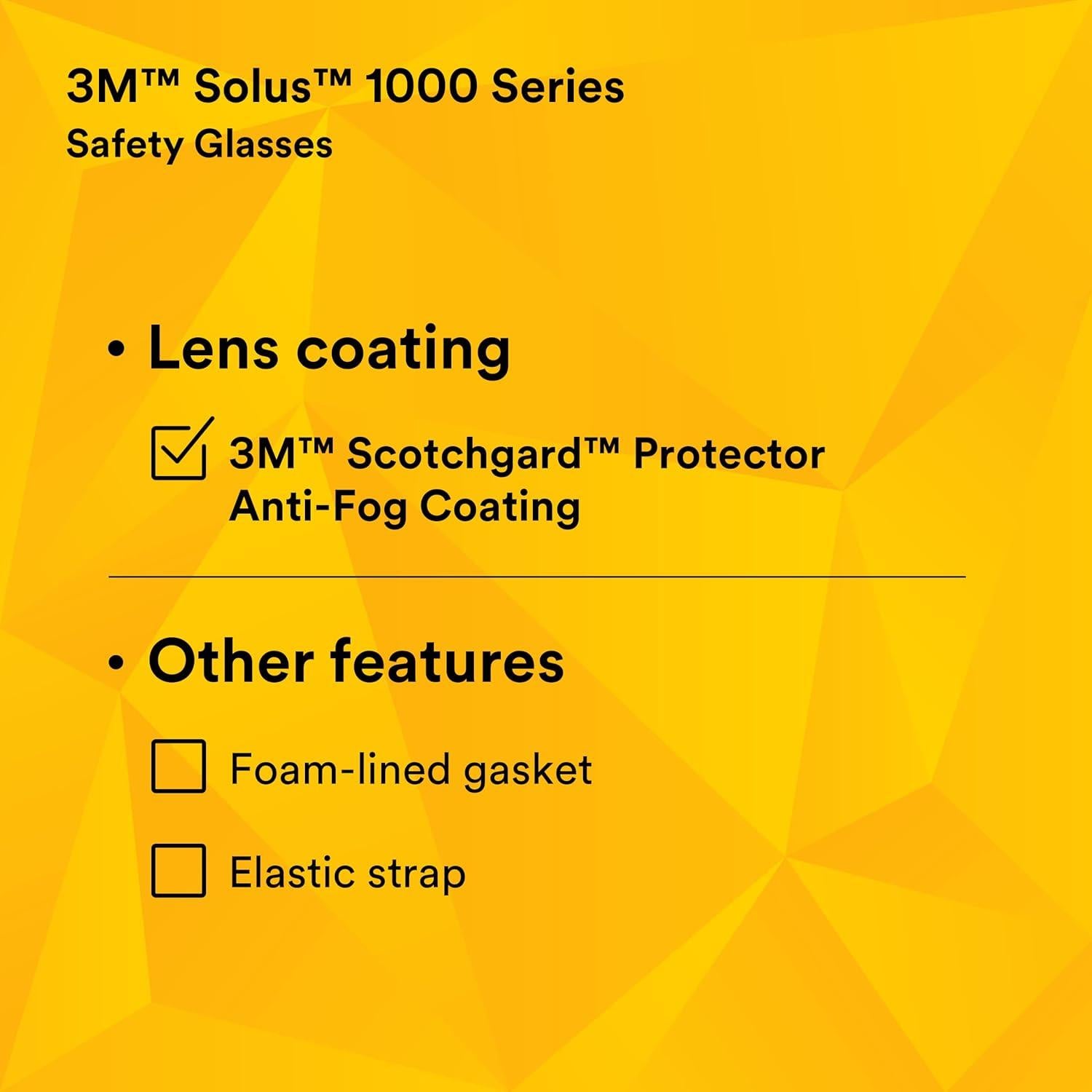 Gafas de Protección 3M Solus 1000 S1501SGAF Anti-Niebla