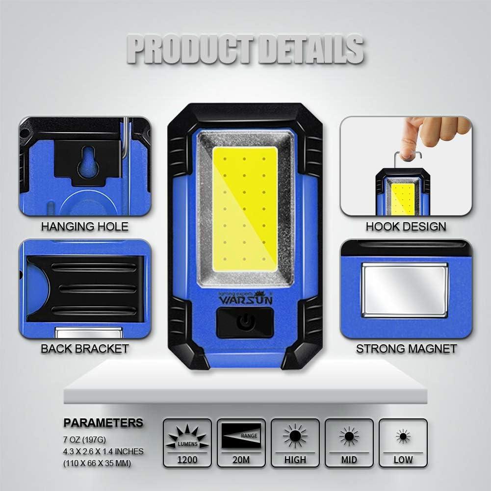 Luz de Trabajo LED Warsun Y36 Recargable 30W 1200 Lúmenes