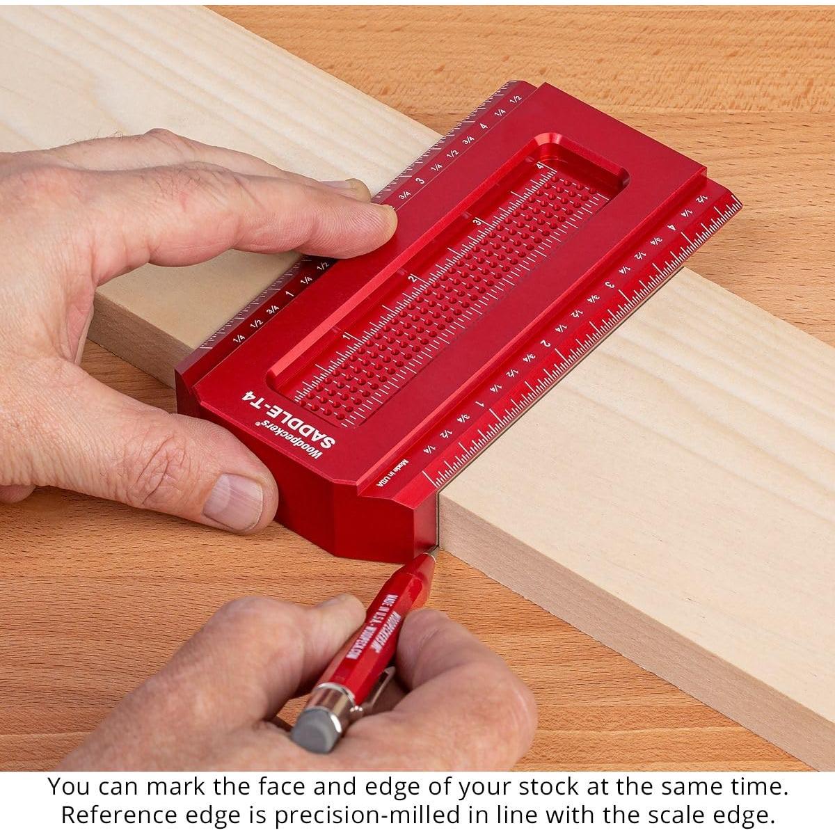 Escuadra Saddle Woodpeckers 4" (101.6 mm) Carpintería Precisa