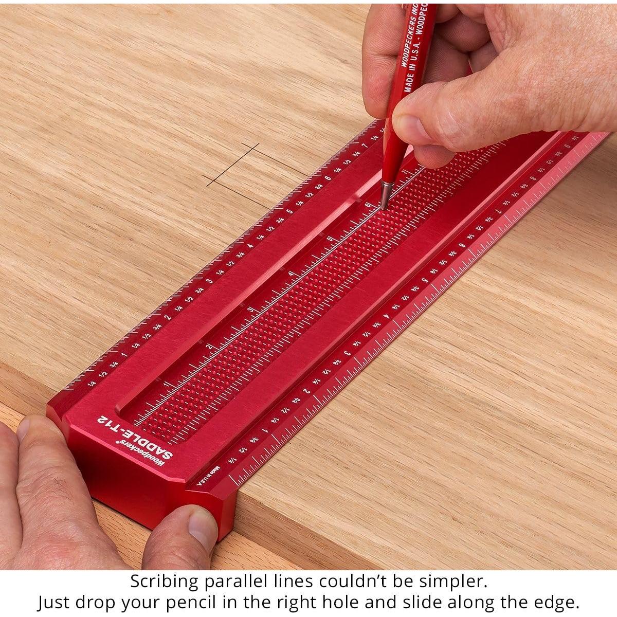 Escuadra Saddle Woodpeckers 4" (101.6 mm) Carpintería Precisa