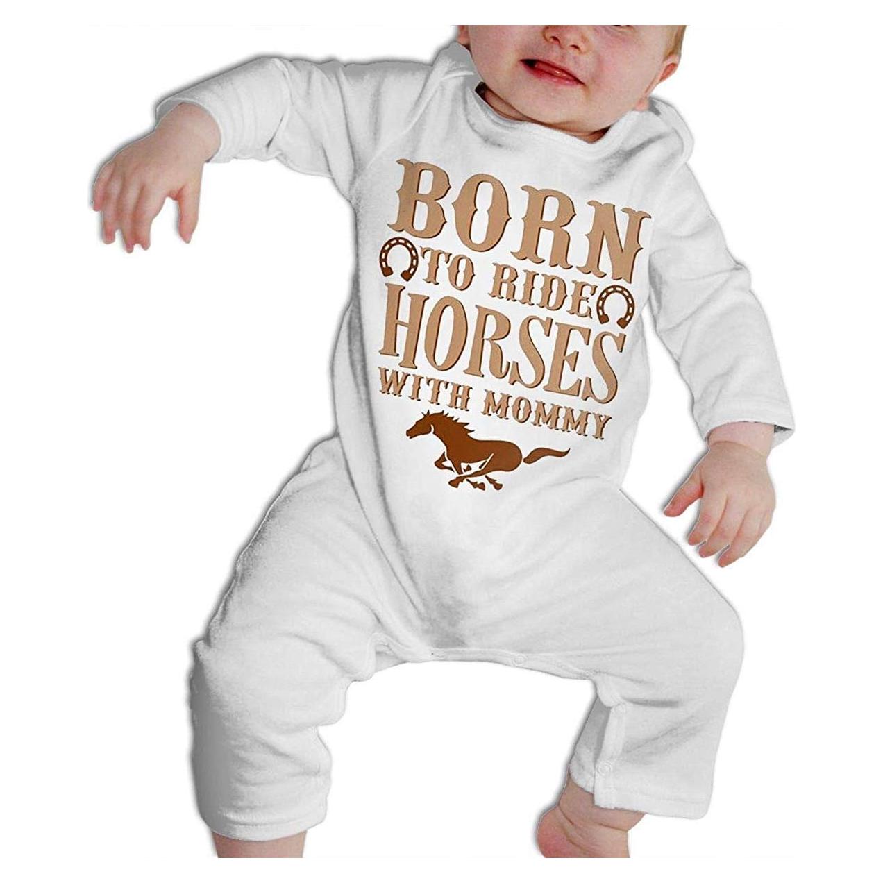 Mono de Bebé SADODER Manga Larga 0-6 Meses Caballo