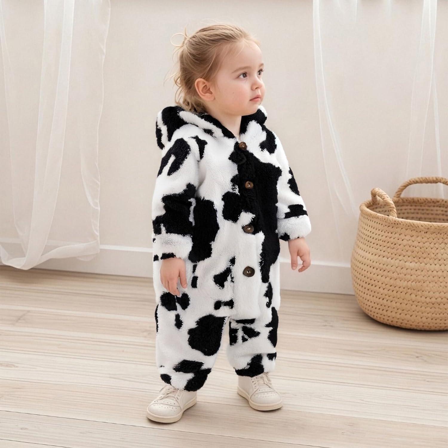 Mono de Felpa para Recién Nacidos Niños Niñas 0-12 Meses