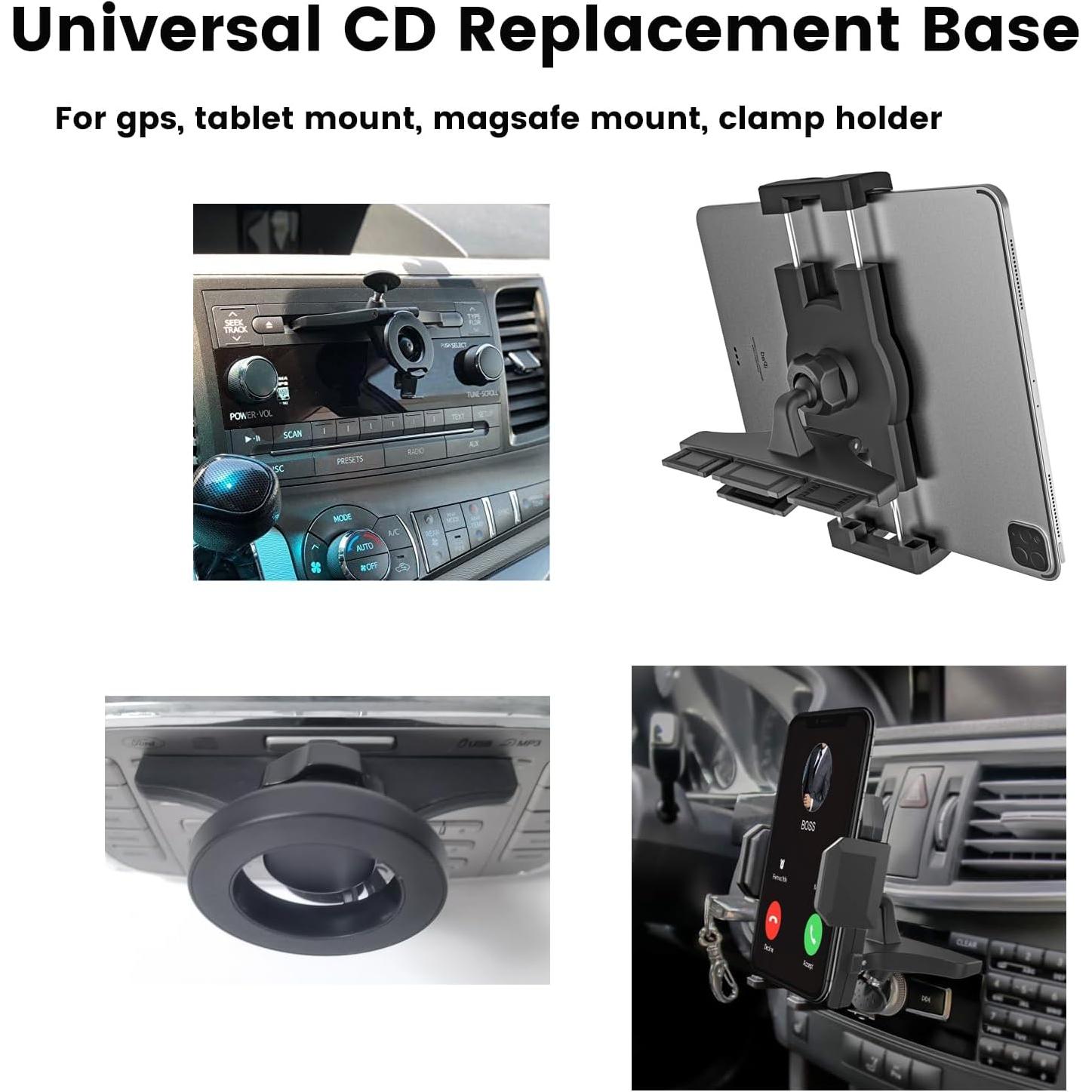 Soporte de Teléfono para Automóvil KRAJEWS CD 2024 Ajustable