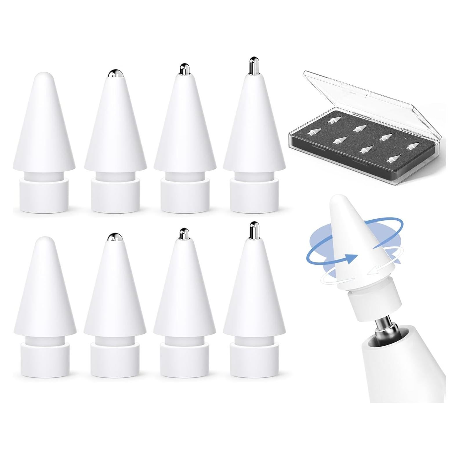 Puntas de Reemplazo Inesore para Apple Pencil Pro - 8 Pzas