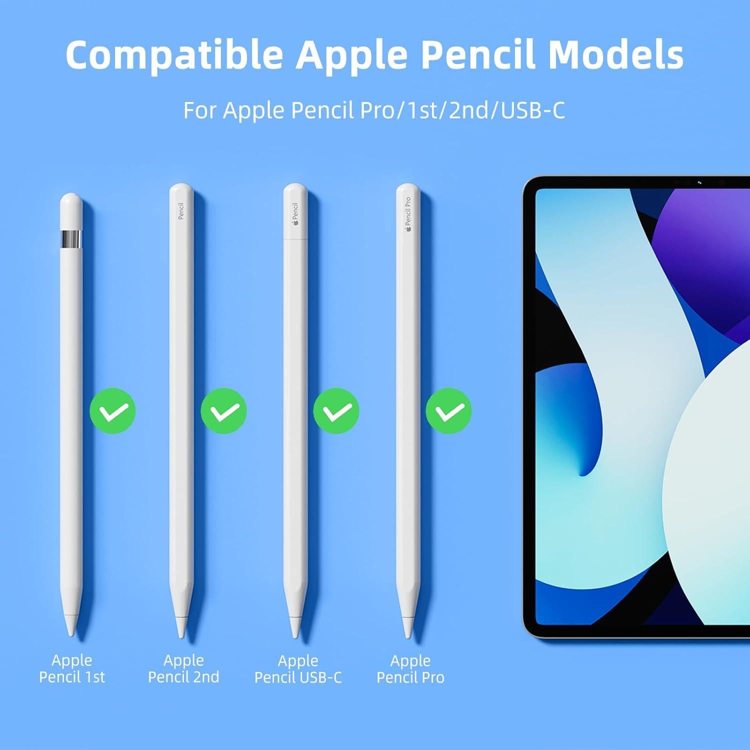 Puntas de Reemplazo Inesore para Apple Pencil Pro - 8 Pzas