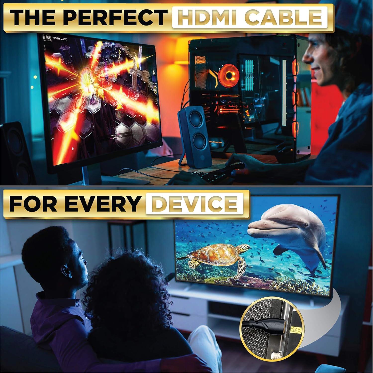 Cable HDMI PowerBear 4K 3 m Alta Velocidad con ARC