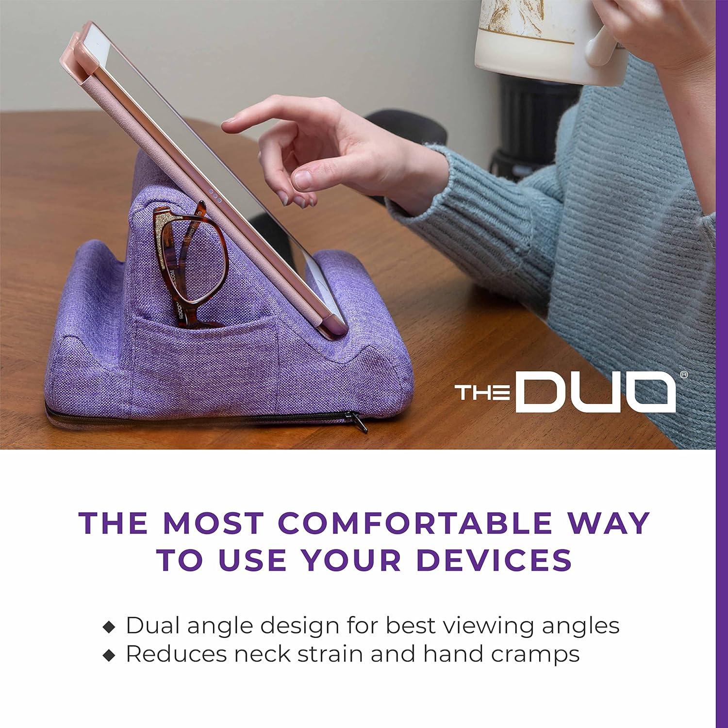 Soporte para Tabletas THE DUO Morado Doble Ángulo 2 Posiciones