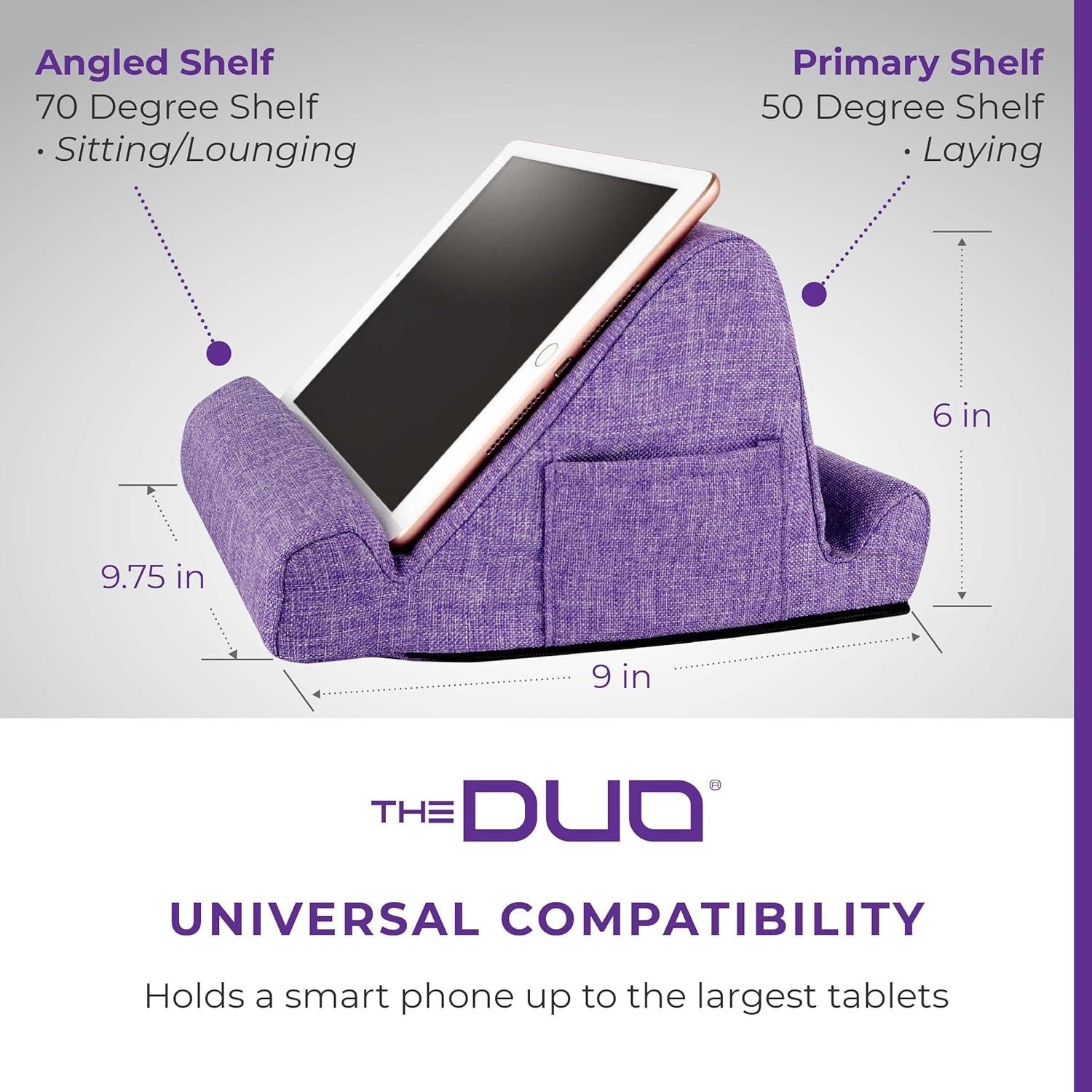 Soporte para Tabletas THE DUO Morado Doble Ángulo 2 Posiciones