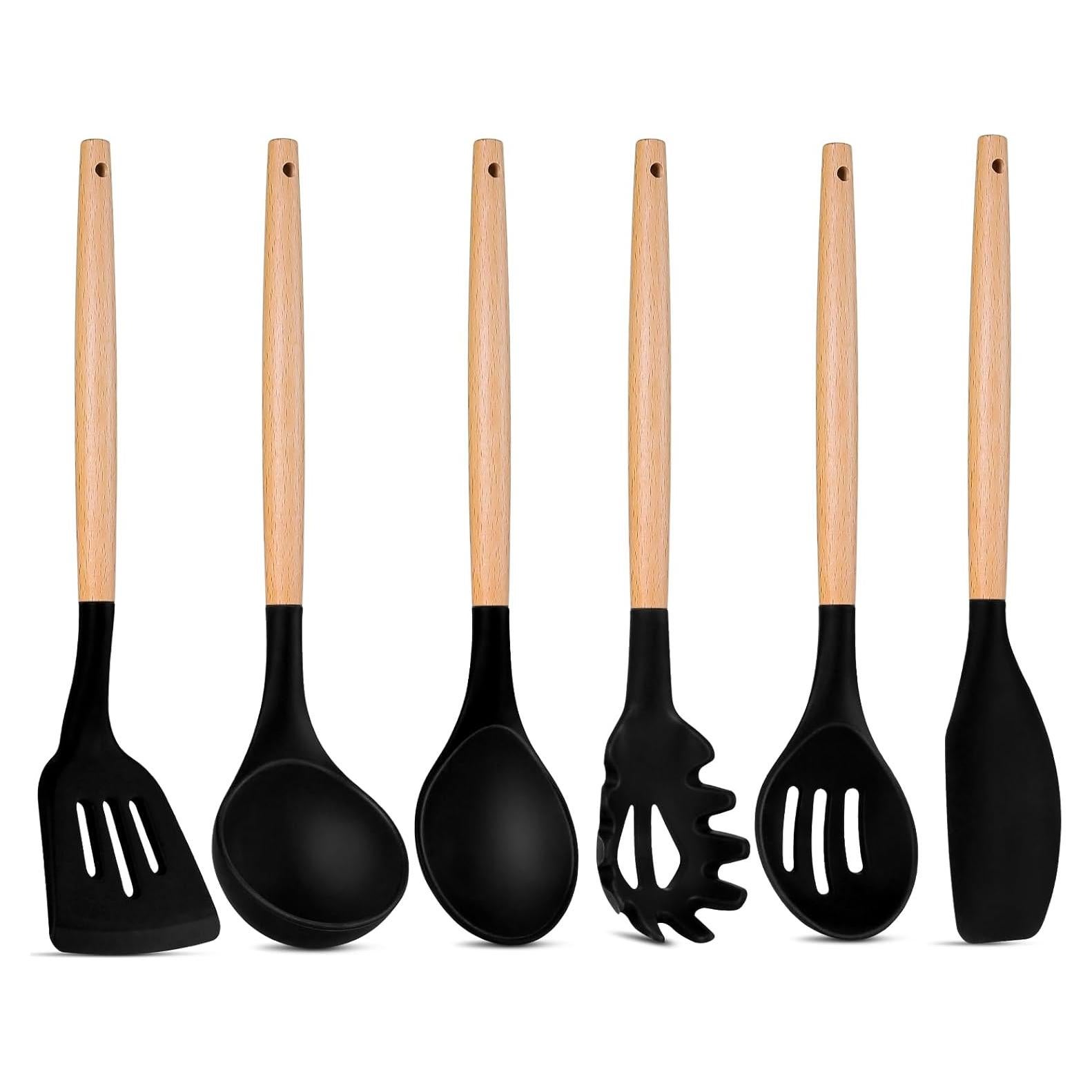 Juego de Utensilios de Cocina P&P CHEF 6 PZS Silicona y Madera