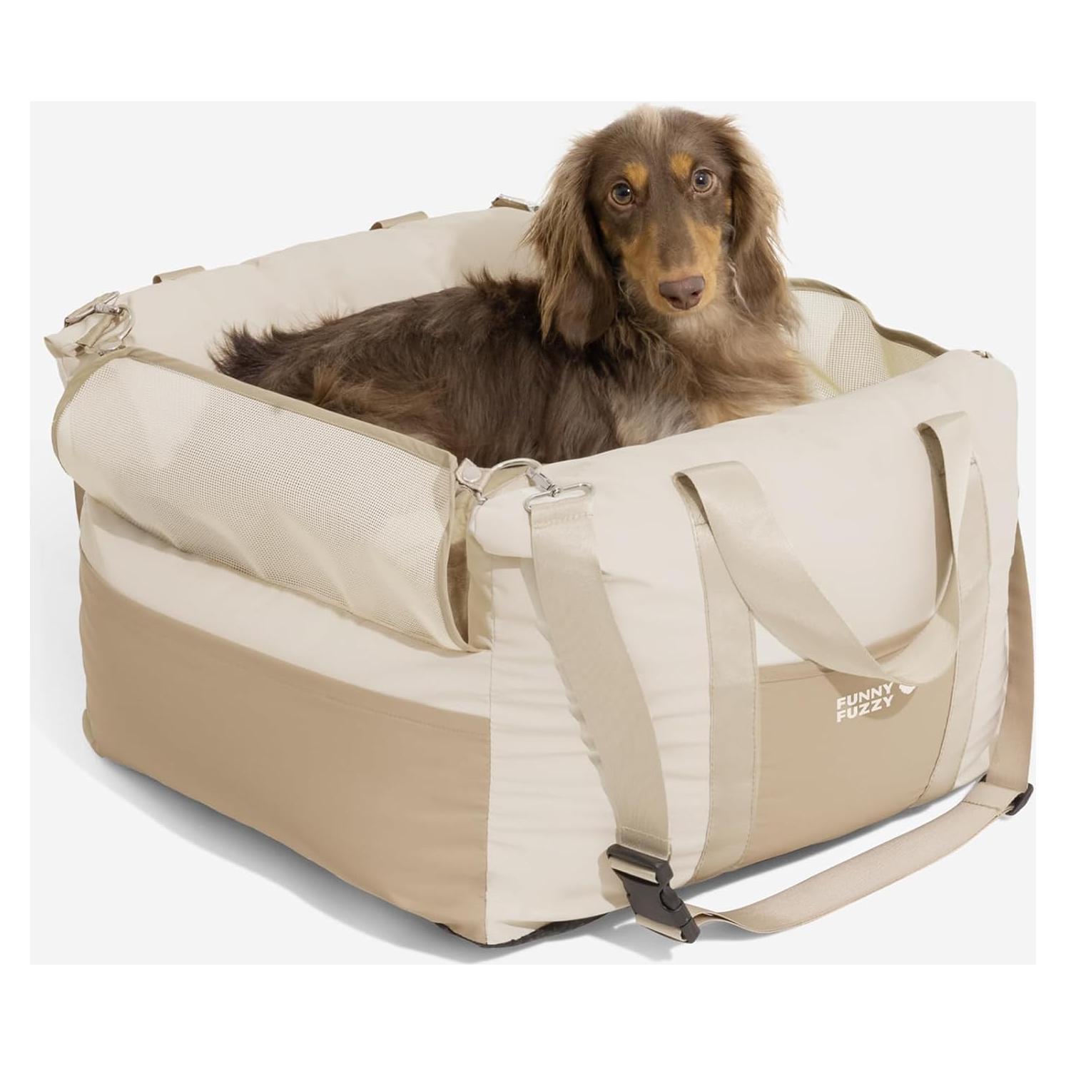 Asiento Elevador para Perros FUNNY FUZZY Beige 60x55cm