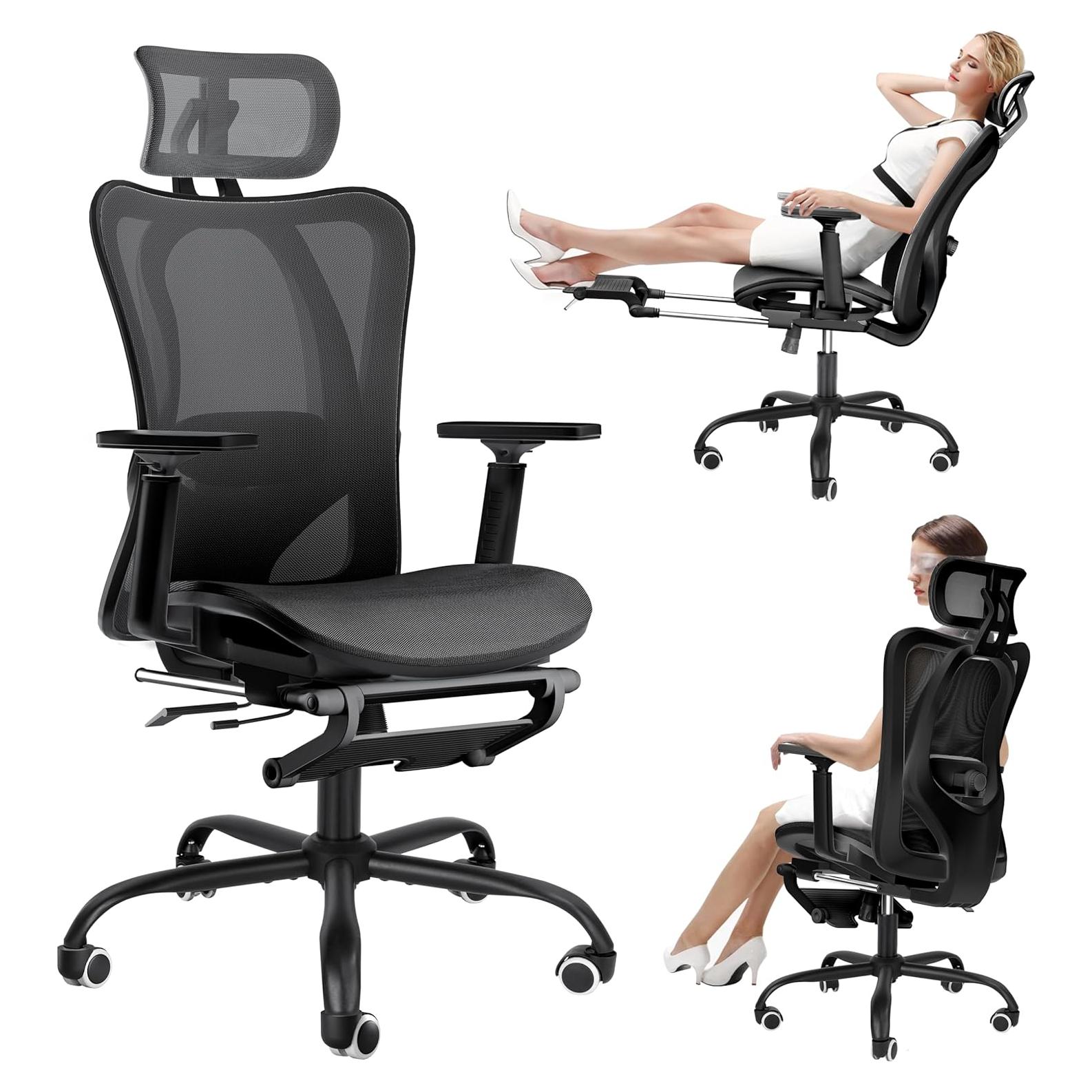 Silla de Oficina Ergonómica Decofy DC-OC01 con Soporte Lumbar