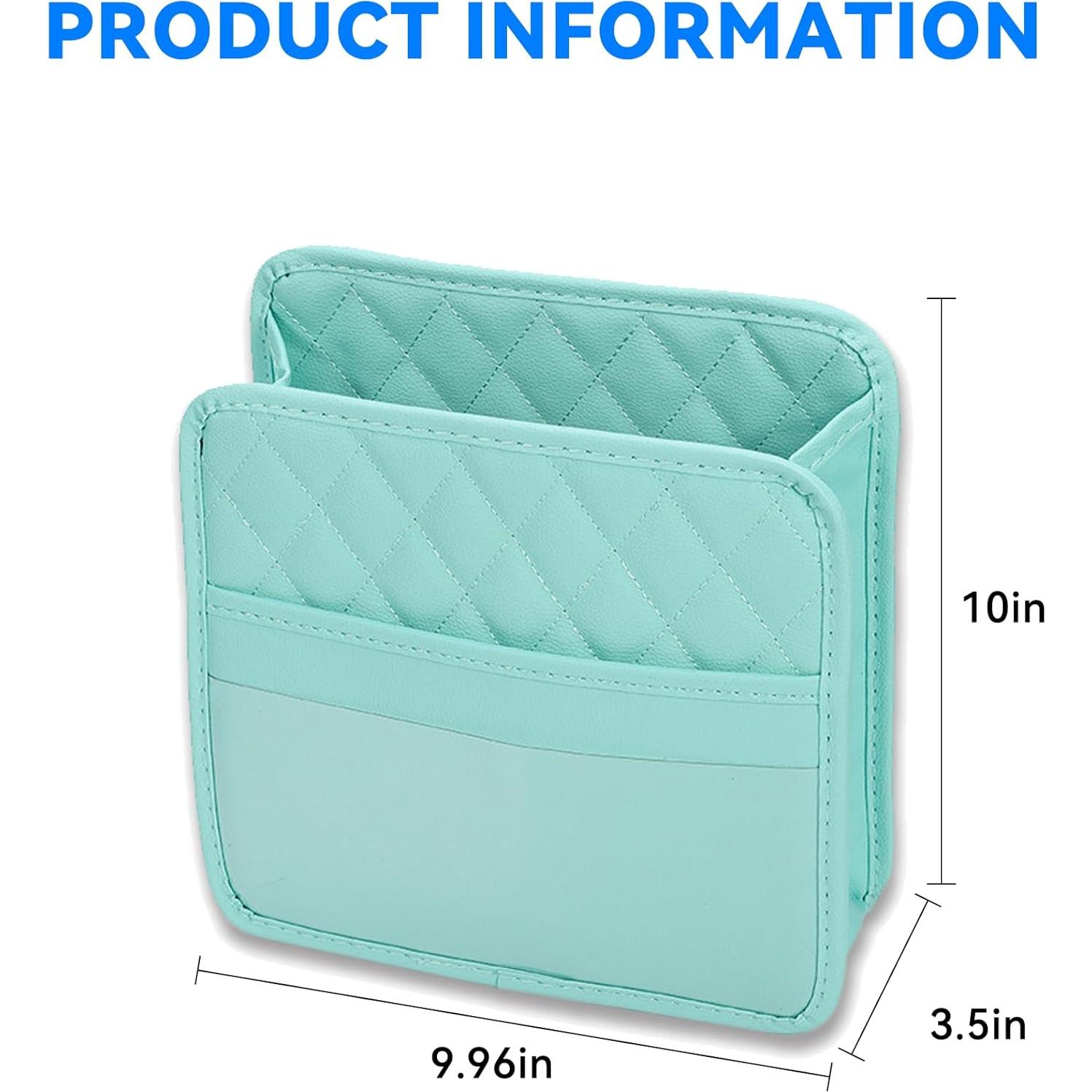 Organizador de Asiento Trasero Couslcd Verde de Cuero PU