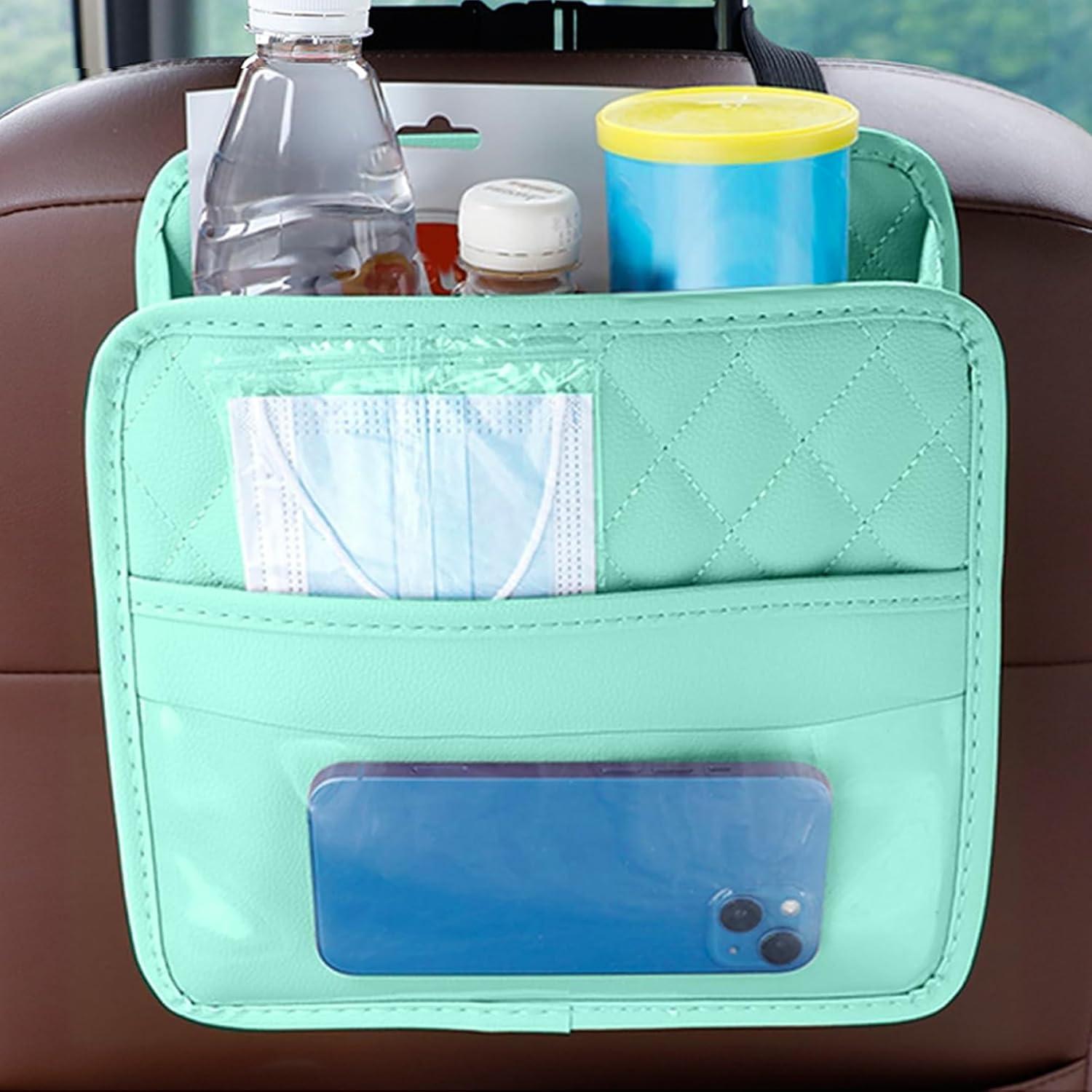 Organizador de Asiento Trasero Couslcd Verde de Cuero PU