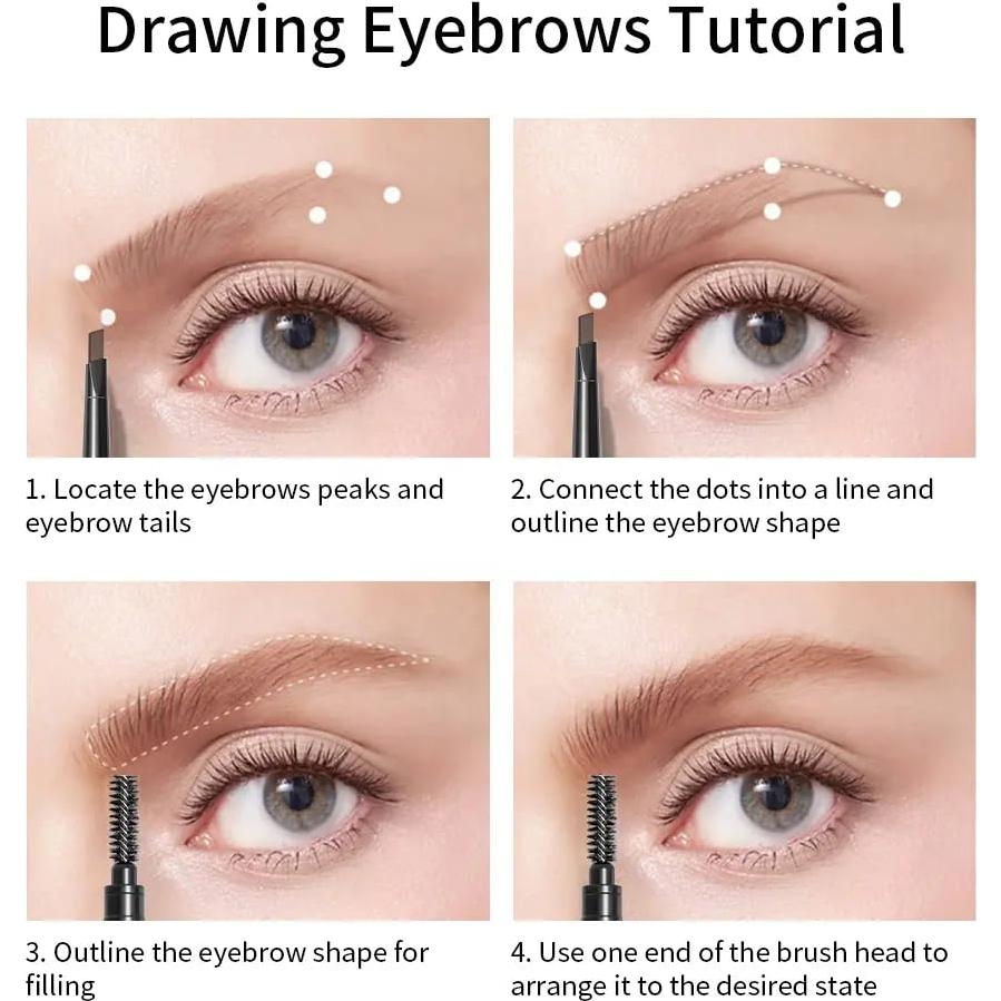 Lápiz de Cejas The Original Brow Wand Marrón Oscuro - Doble Extremo