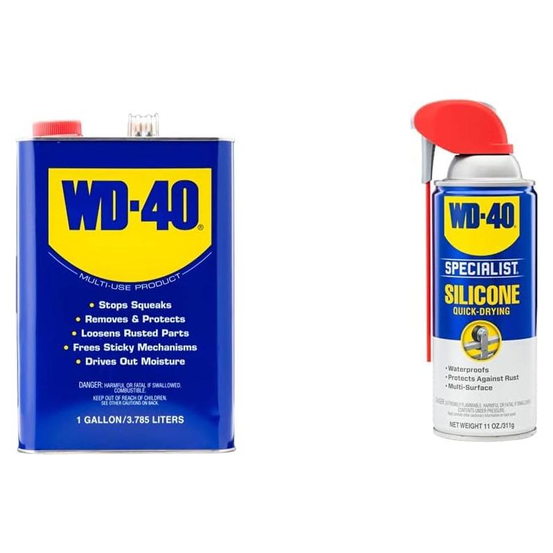 WD-40 Multiuso 1 Galón + Lubricante Silicona 11 Oz