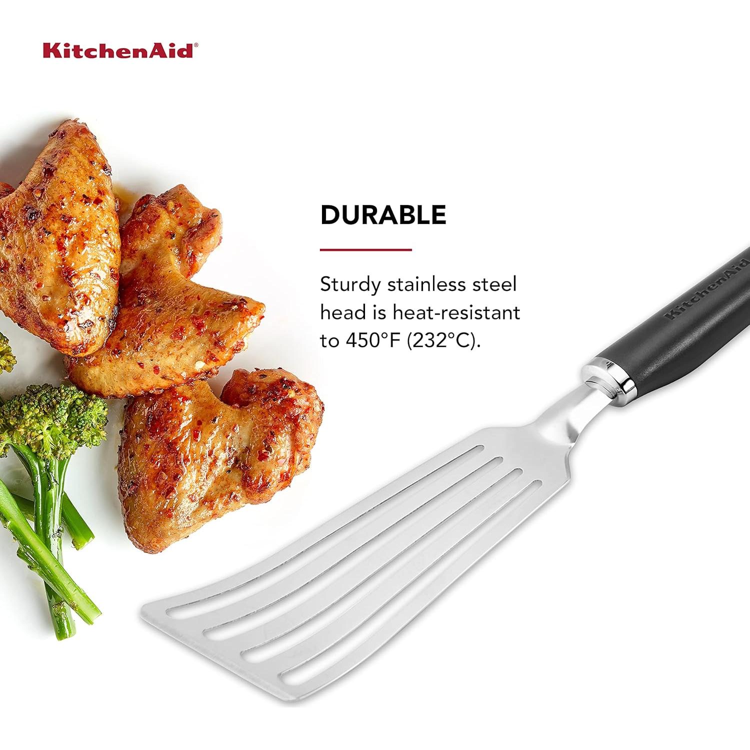 Espátula Flexible KitchenAid KO024OHOBA Acero Inoxidable Negra