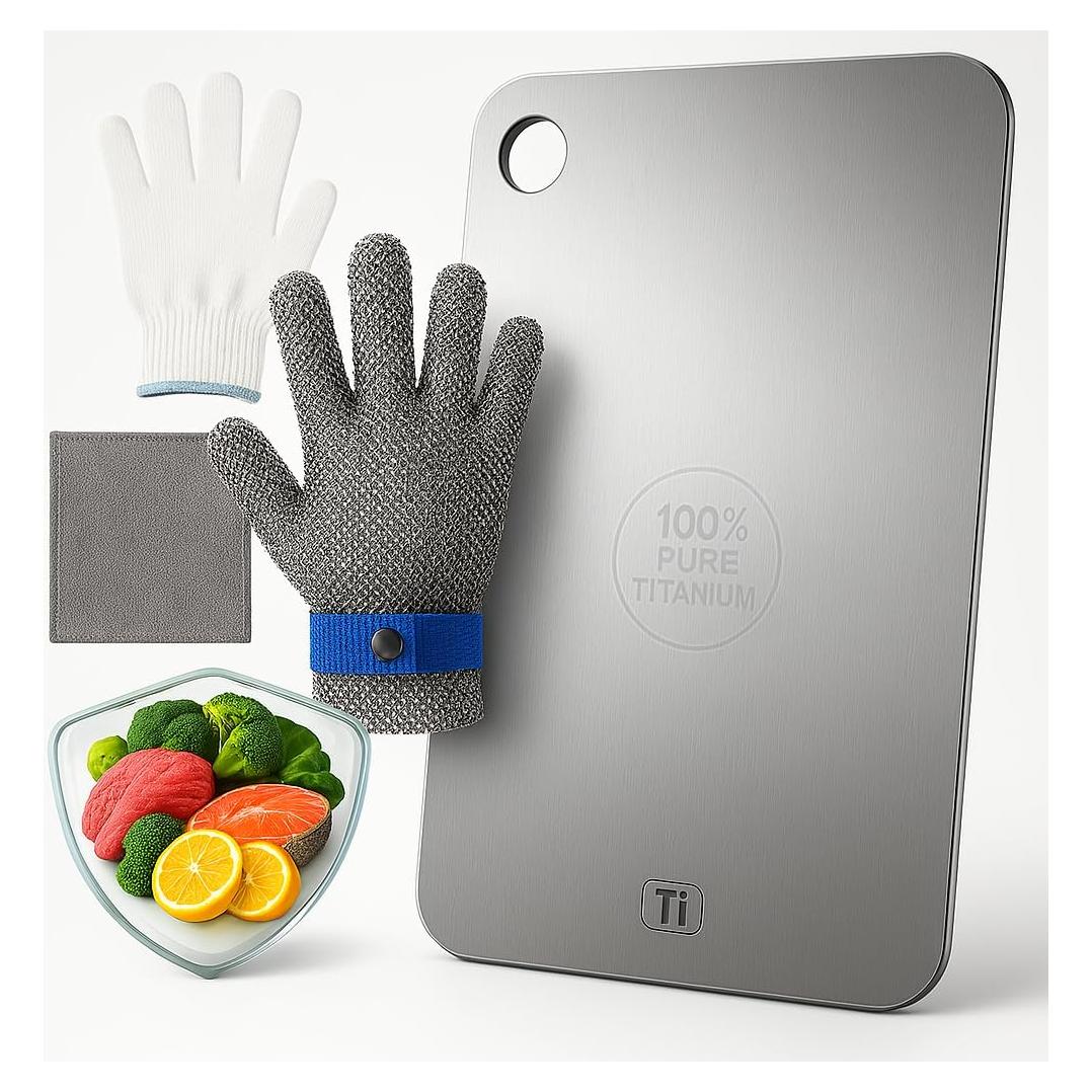 Tabla de Cortar de Titanio PADMASHANTI Mediana - Antimicrobiana