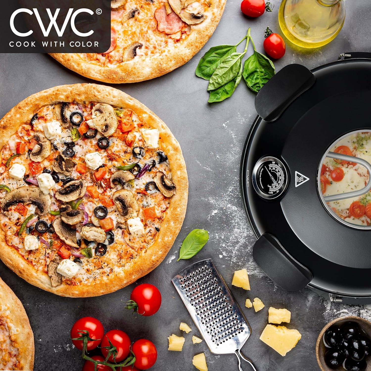 Horno Eléctrico de Pizza Cocina Con Color WPM2 30 cm Negro