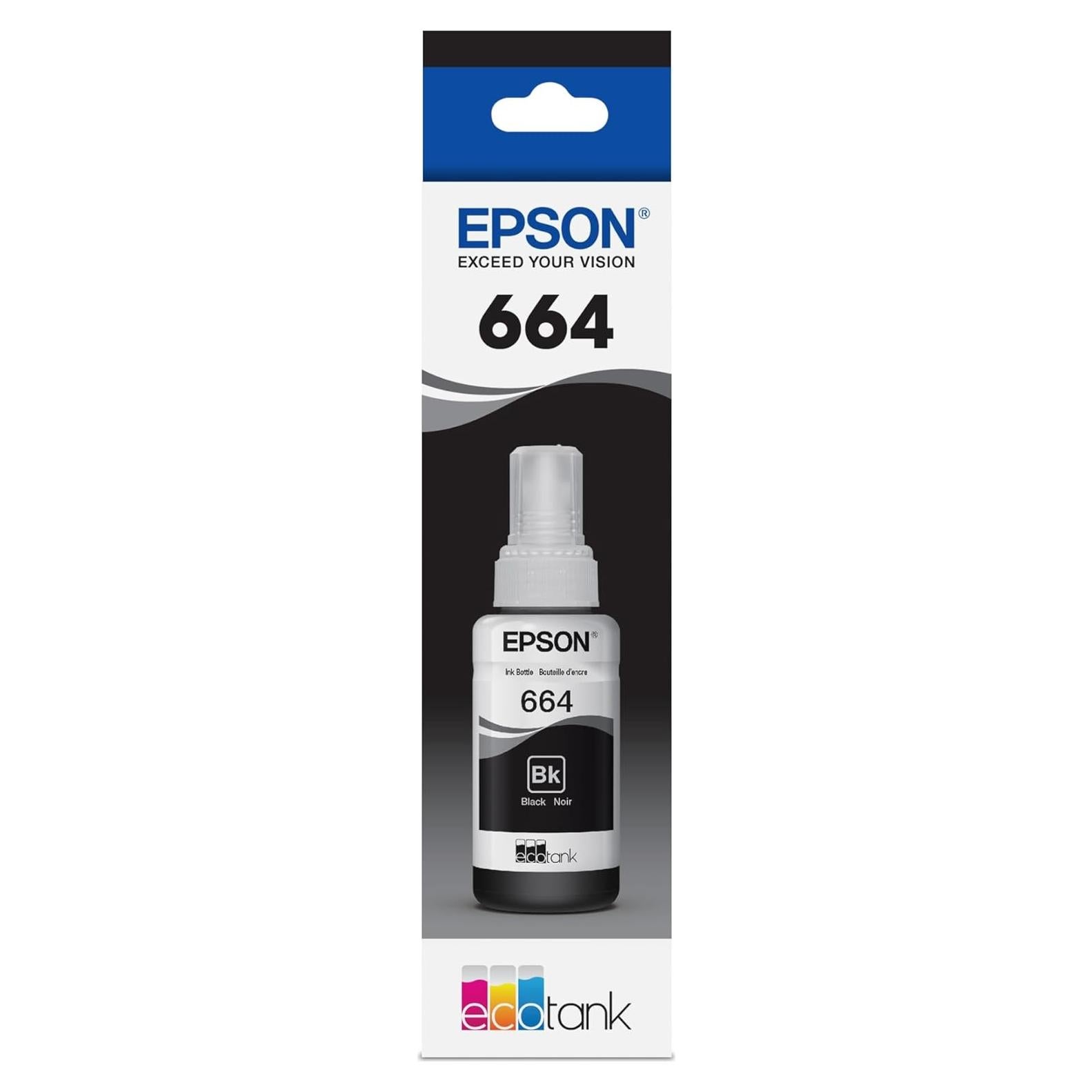 Tinta Botella Epson 664 EcoTank Negra Ultra Alta Capacidad