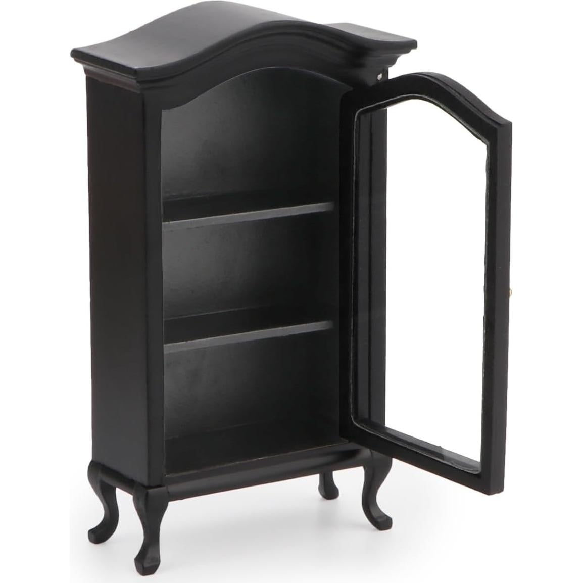 Estante de exhibición para casas de muñecas 1:12 Cutemini negro