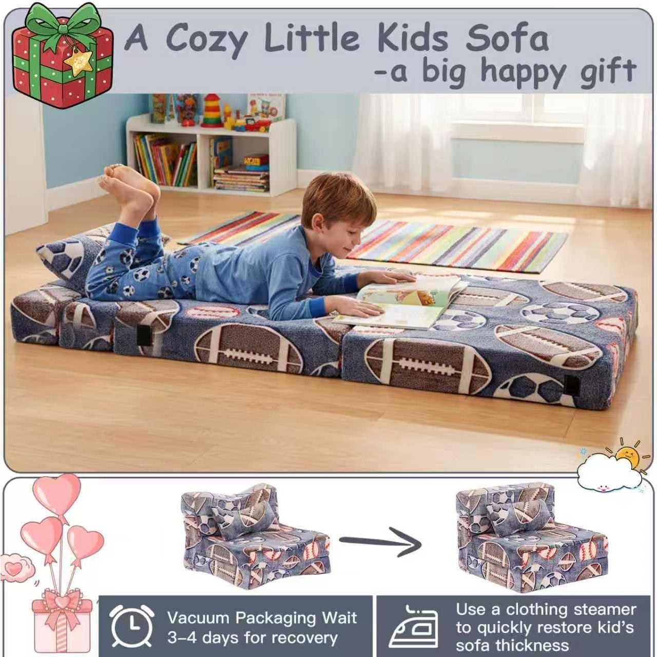 Sofá Cama Plegable Tiita para Niños con Almohada - 160x66 cm