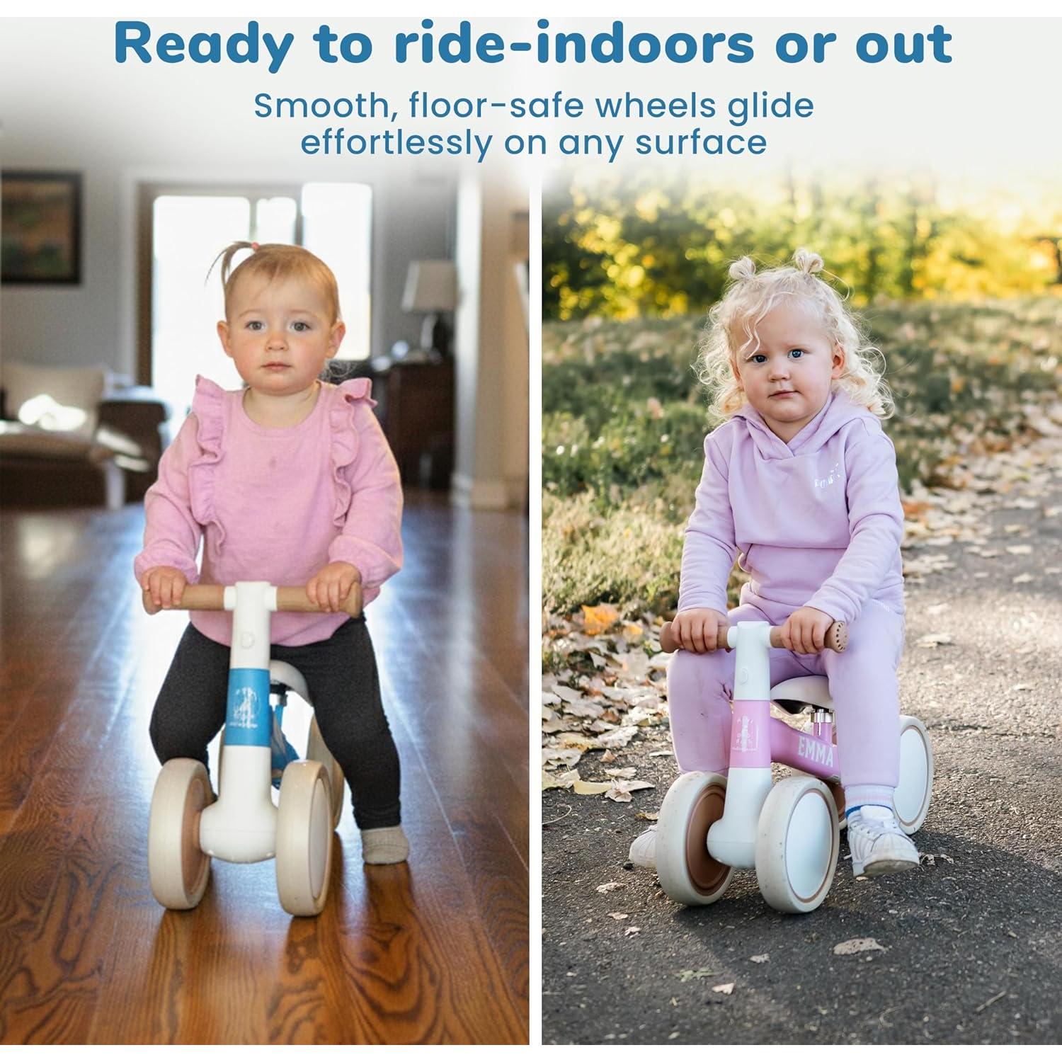 Bicicleta de Equilibrio MiniBike Azul Personalizable para Bebés