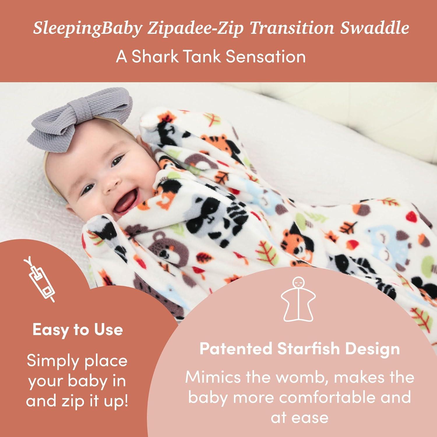 SleepingBaby Zipadee-Zip Manta de Fleece Albahaca X-Pequeño