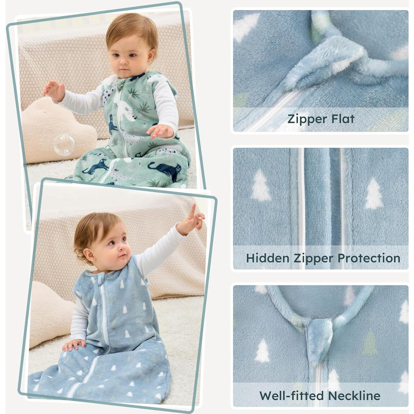 Saco de Sueño Polar para Bebés Yoofoss 1.5 Tog 2 Paquetes