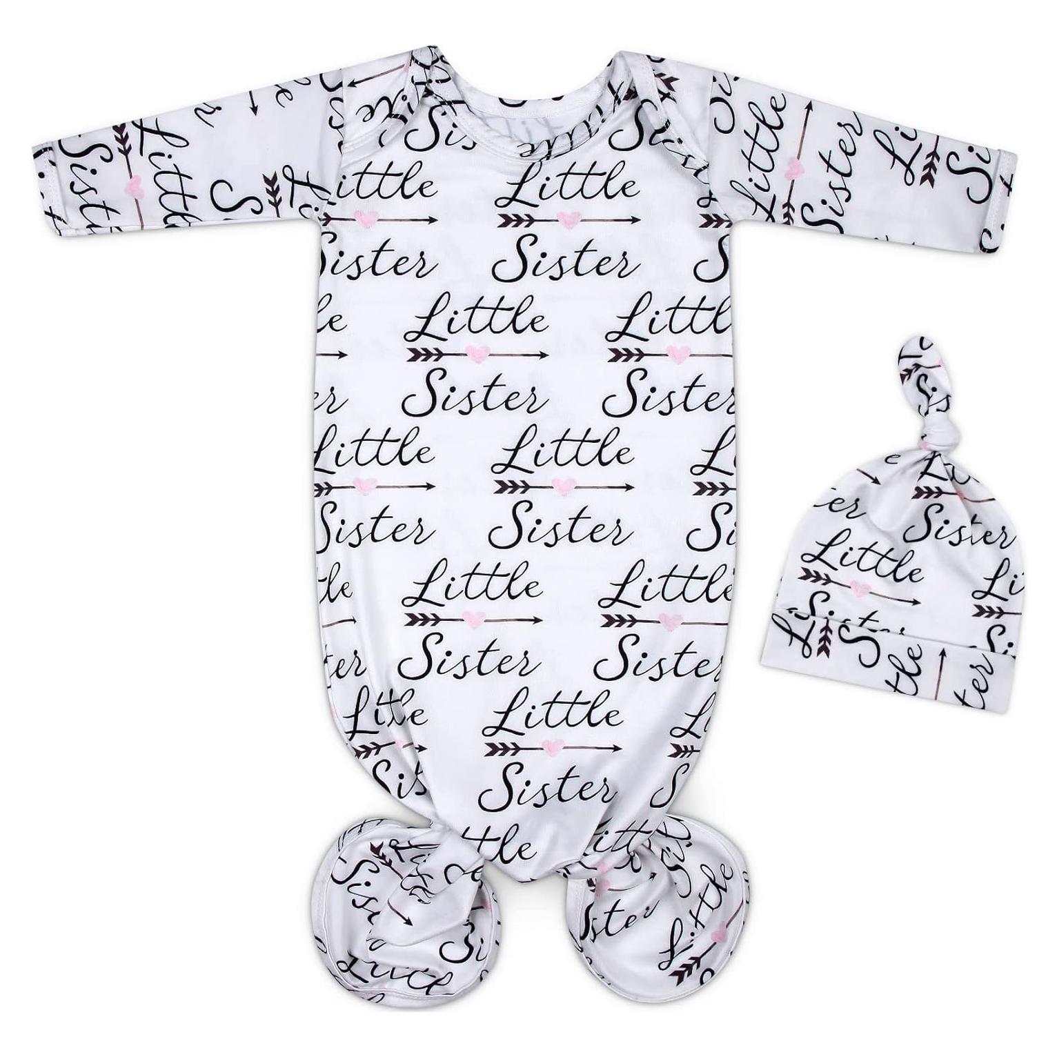 Vestido Anudado para Bebé Mikccer 0-6 Meses Suave y Transpirable