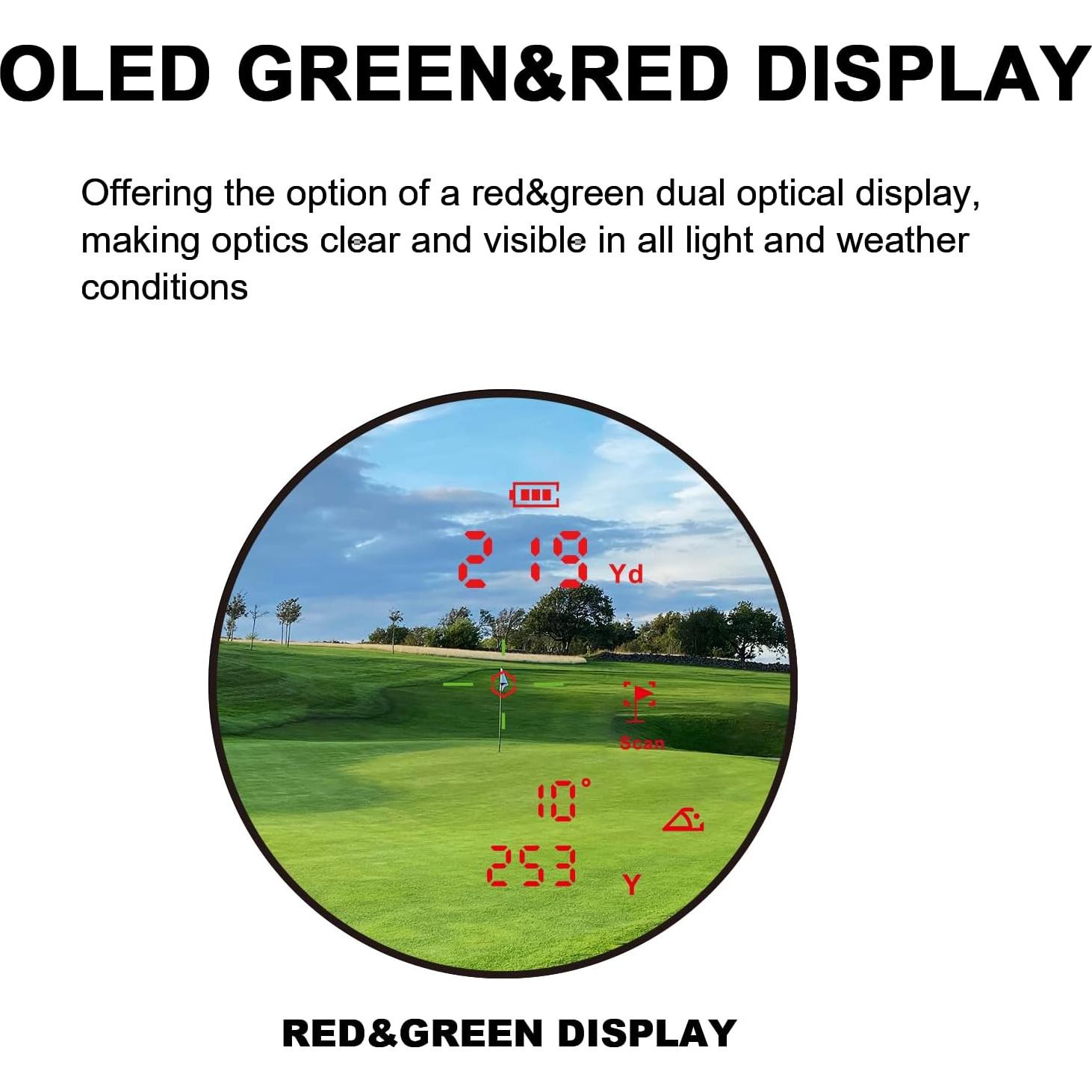 Mileseey PFS2 Medidor de Distancia Golf 1006.8m Precisión 0.15m