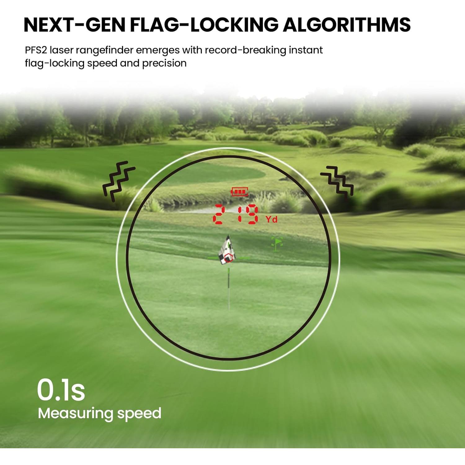 Mileseey PFS2 Medidor de Distancia Golf 1006.8m Precisión 0.15m