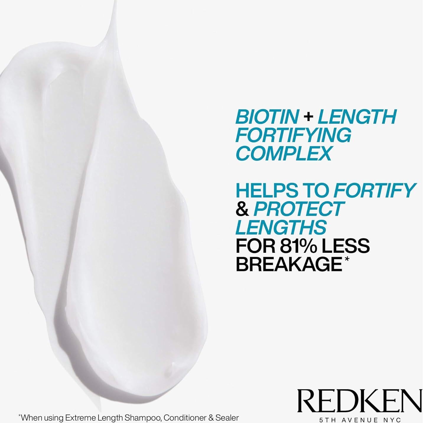 Champú Redken Extreme Length Biotina 3 Piezas - Crecimiento Saludable