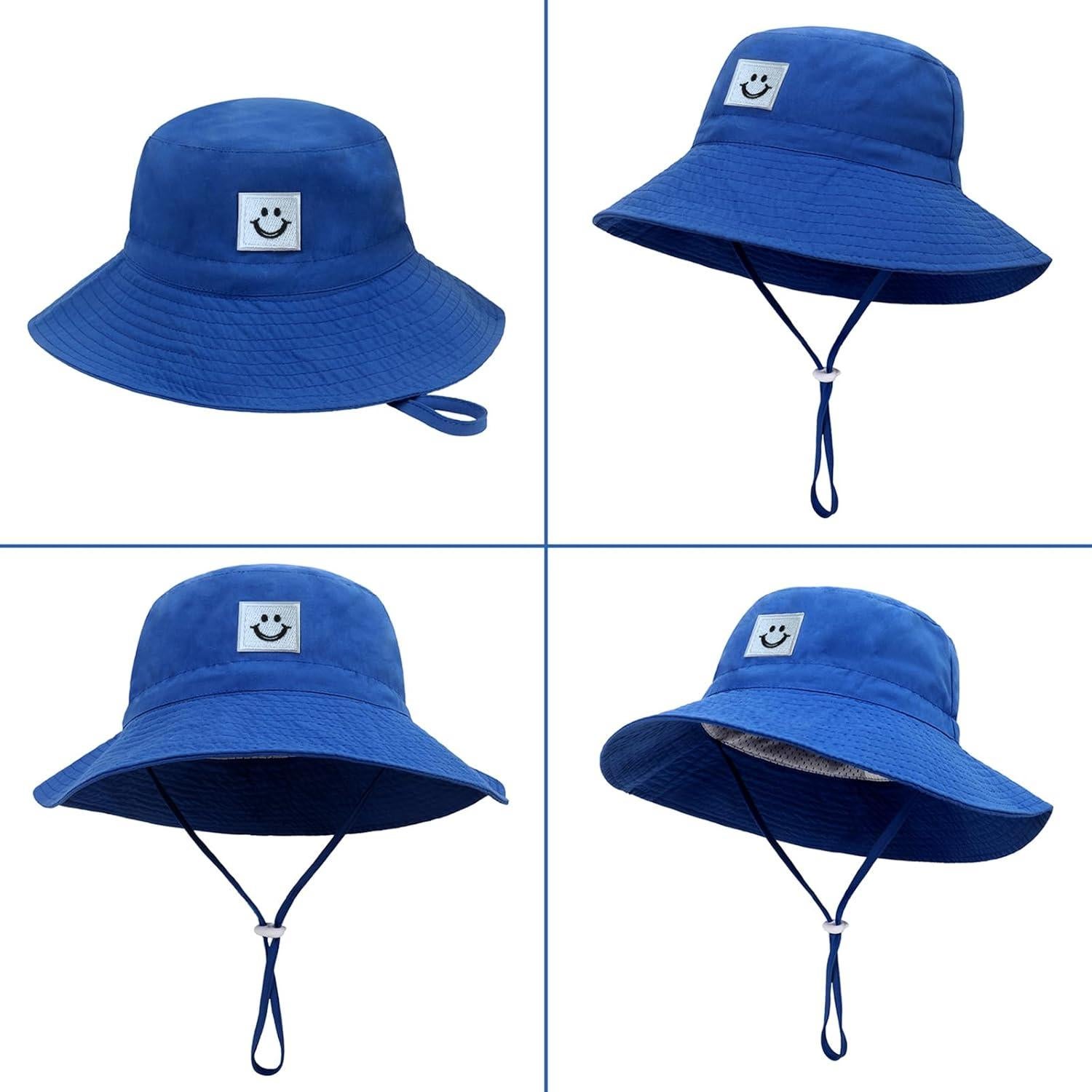 Sombrero de sol UPF 50+ para bebés YSHAT2024 verde militar