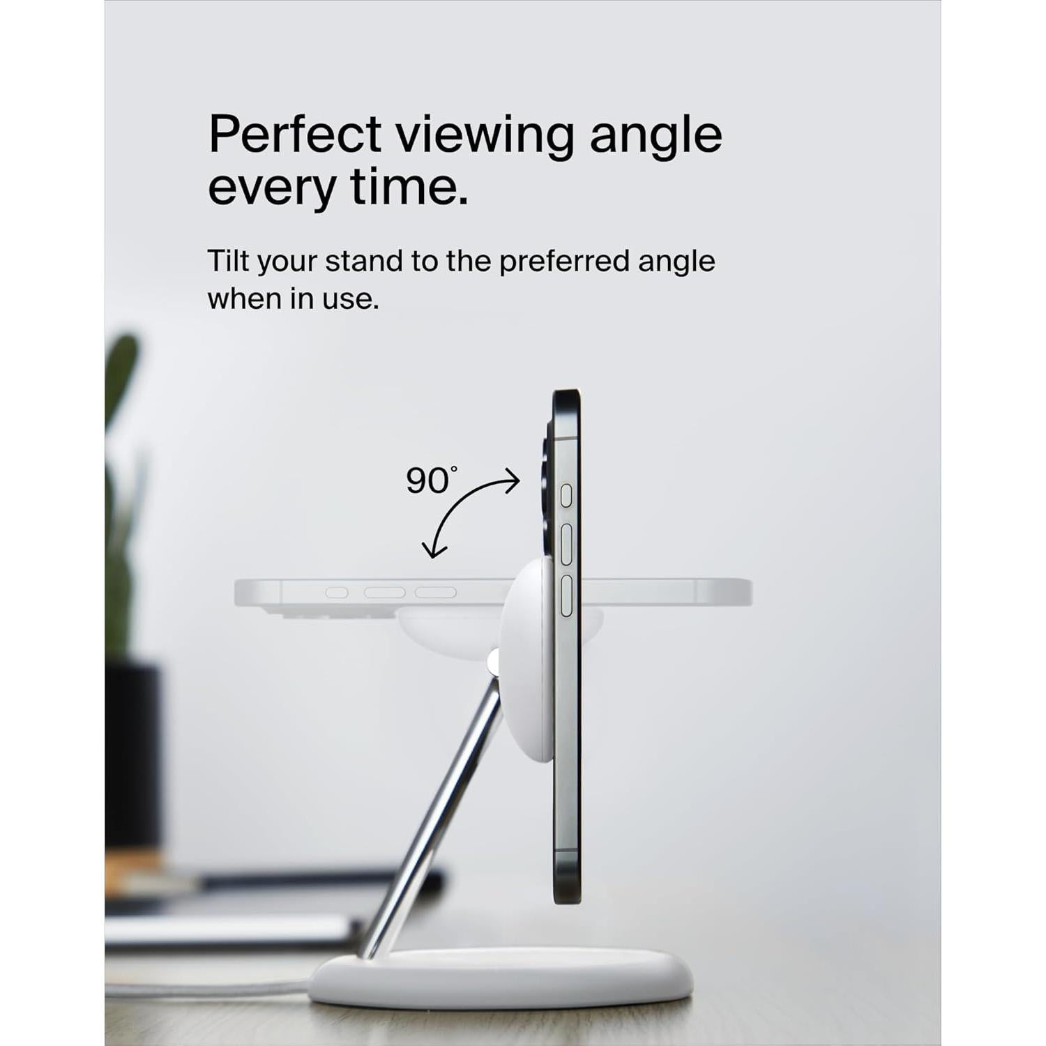 Soporte de Carga Inalámbrica 3-en-1 Belkin Qi2 15W Blanco