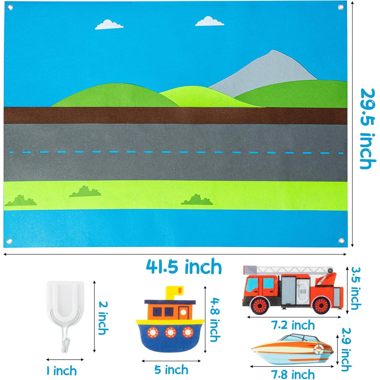 Conjunto de Tablero de Cuentos de Fieltro WATINC 35 Piezas